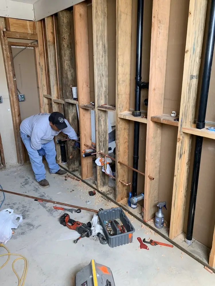 Commercial rough-in plumbing for Gas Line Repair in Penn Square